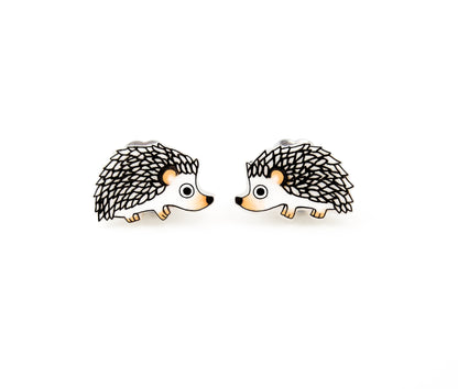 Tiny Hedgehog Stud Earrings | Hypoallergenic Pet Jewelry