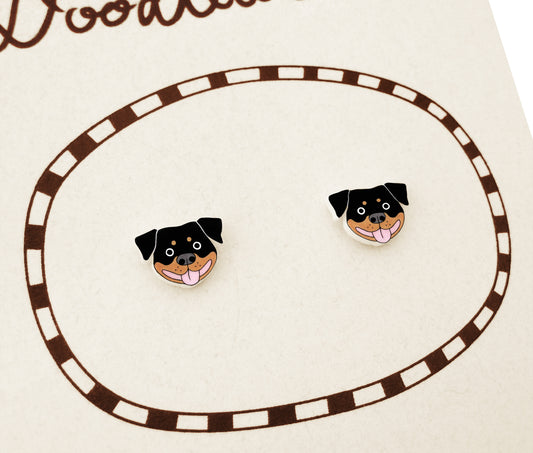 Rottweiler Stud Earrings