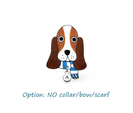 Basset Hound Pin | Handmade Droopy Face Dog Jewelry