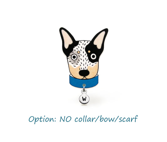 Blue Heeler Pin | Handmade Unique Dog Jewelry