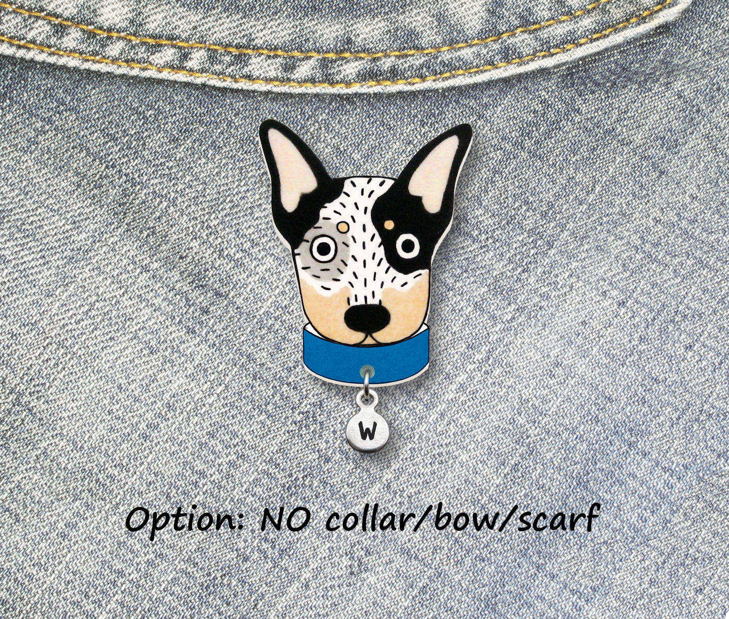 Blue Heeler Pin | Handmade Unique Dog Jewelry