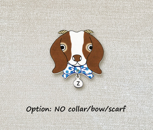 Boer Goat Pin | Unique Animal Pet Lover Gift