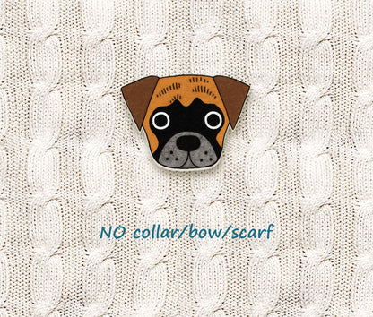 Brindle Boxer Pin | Handmade Dog Mom Gift
