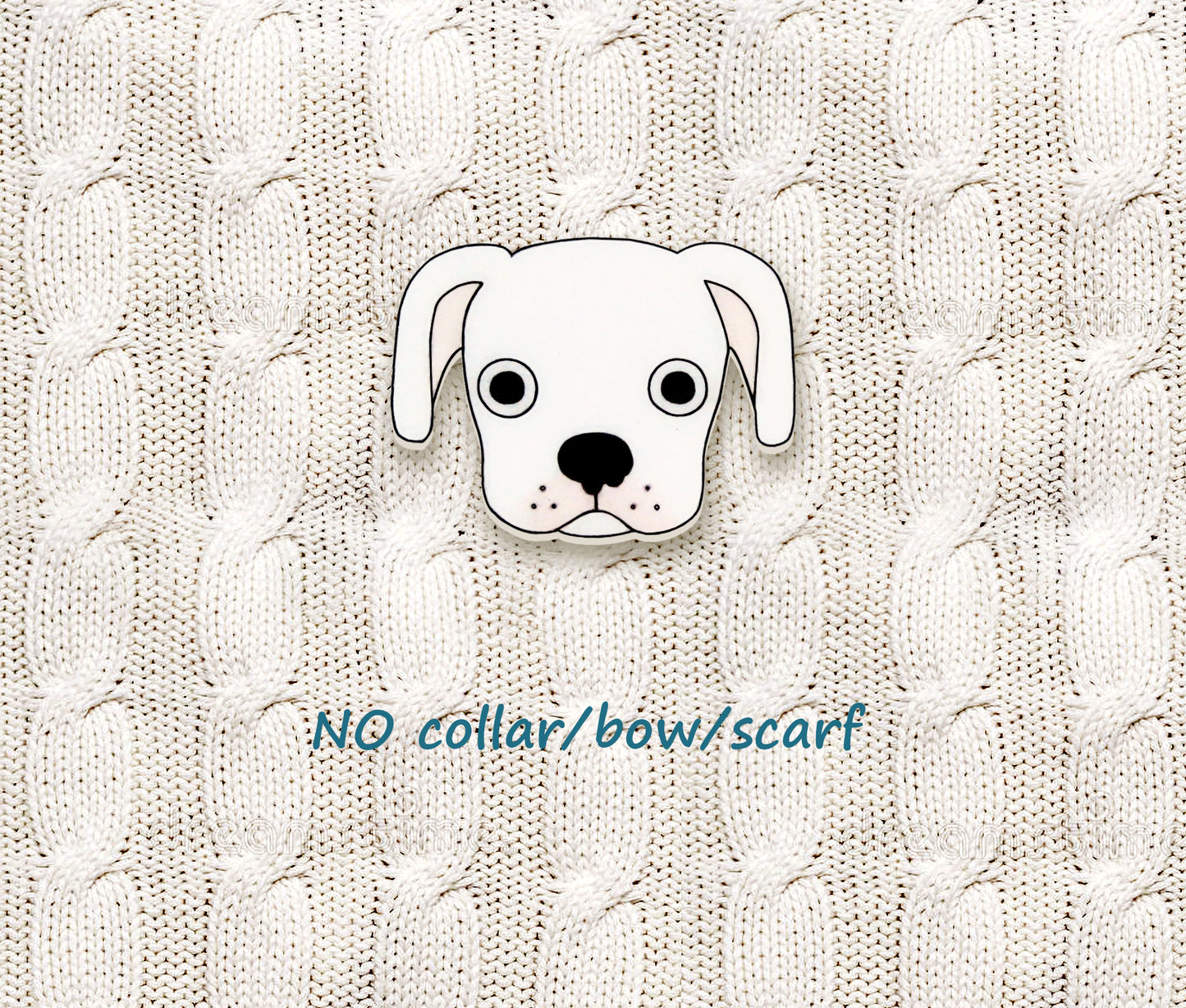 White Boxer Pin | Unique Dog Brooch