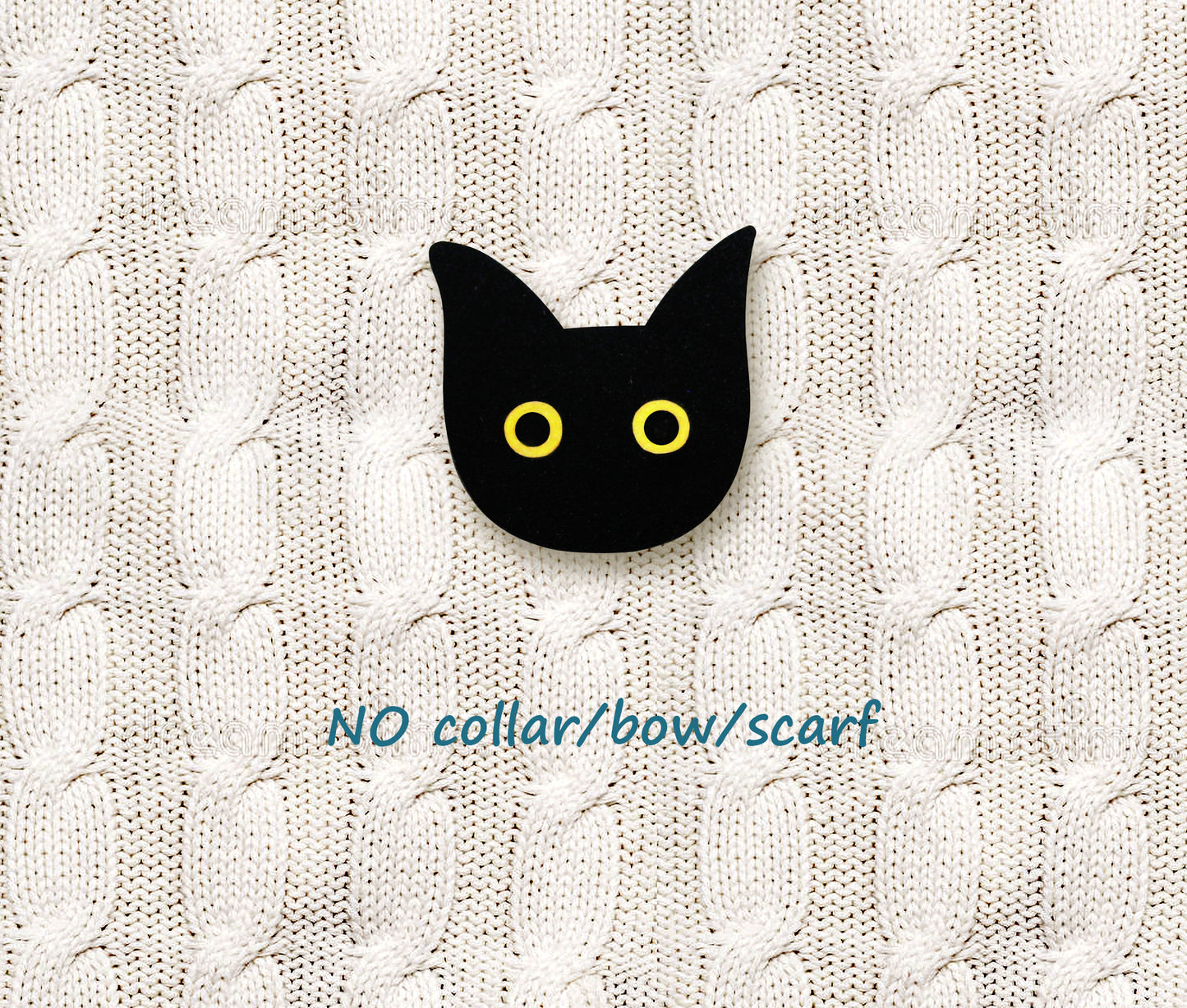 Black Cat Pin | Handcrafted Cute Halloween Jewelry