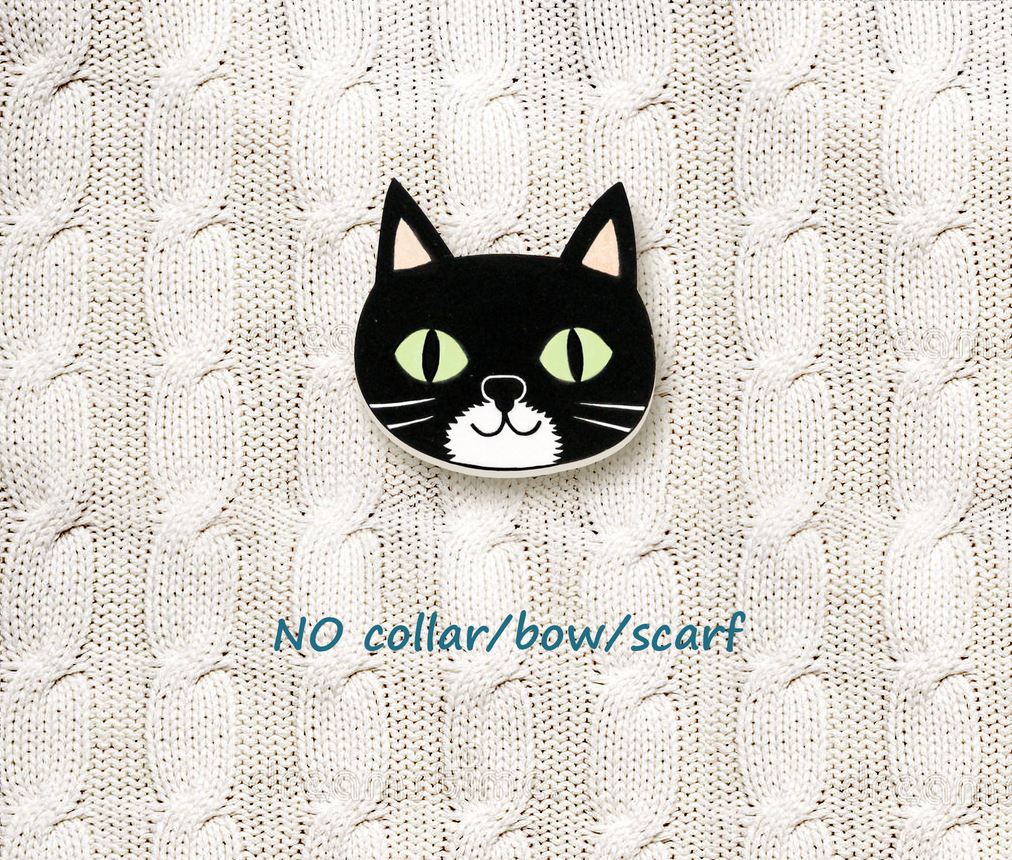Black & White Tuxedo Cat Pin #2 | Personalized Pet Lover Gift