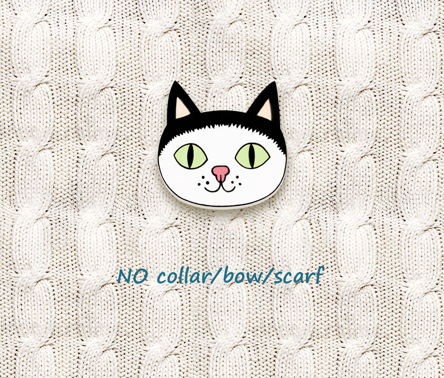 Black & White Tuxedo Cat Pin #3 | Personalized Pet Lover Gift