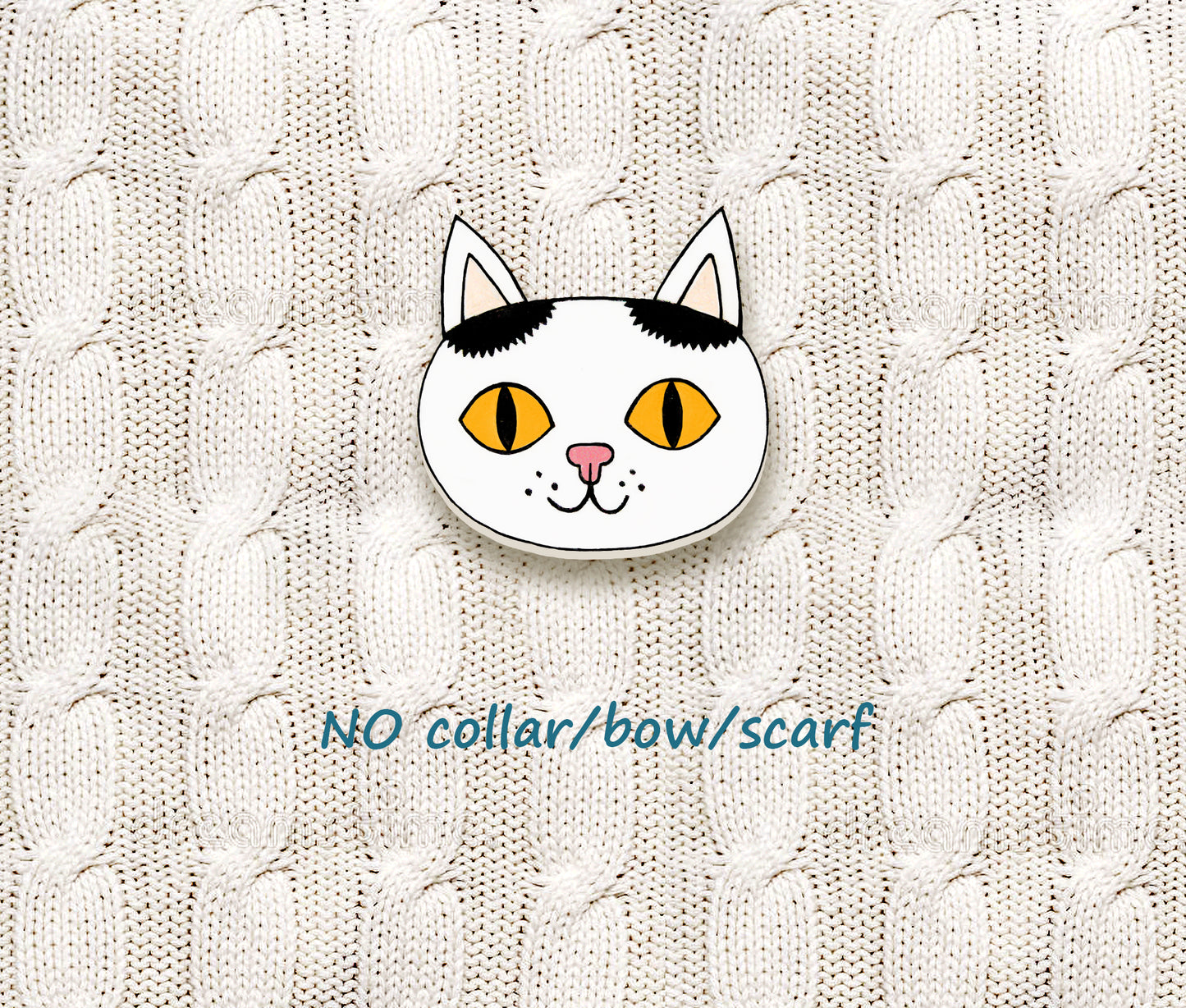 Black & White Tuxedo Cat Pin #4 | Personalized Pet Lover Badge