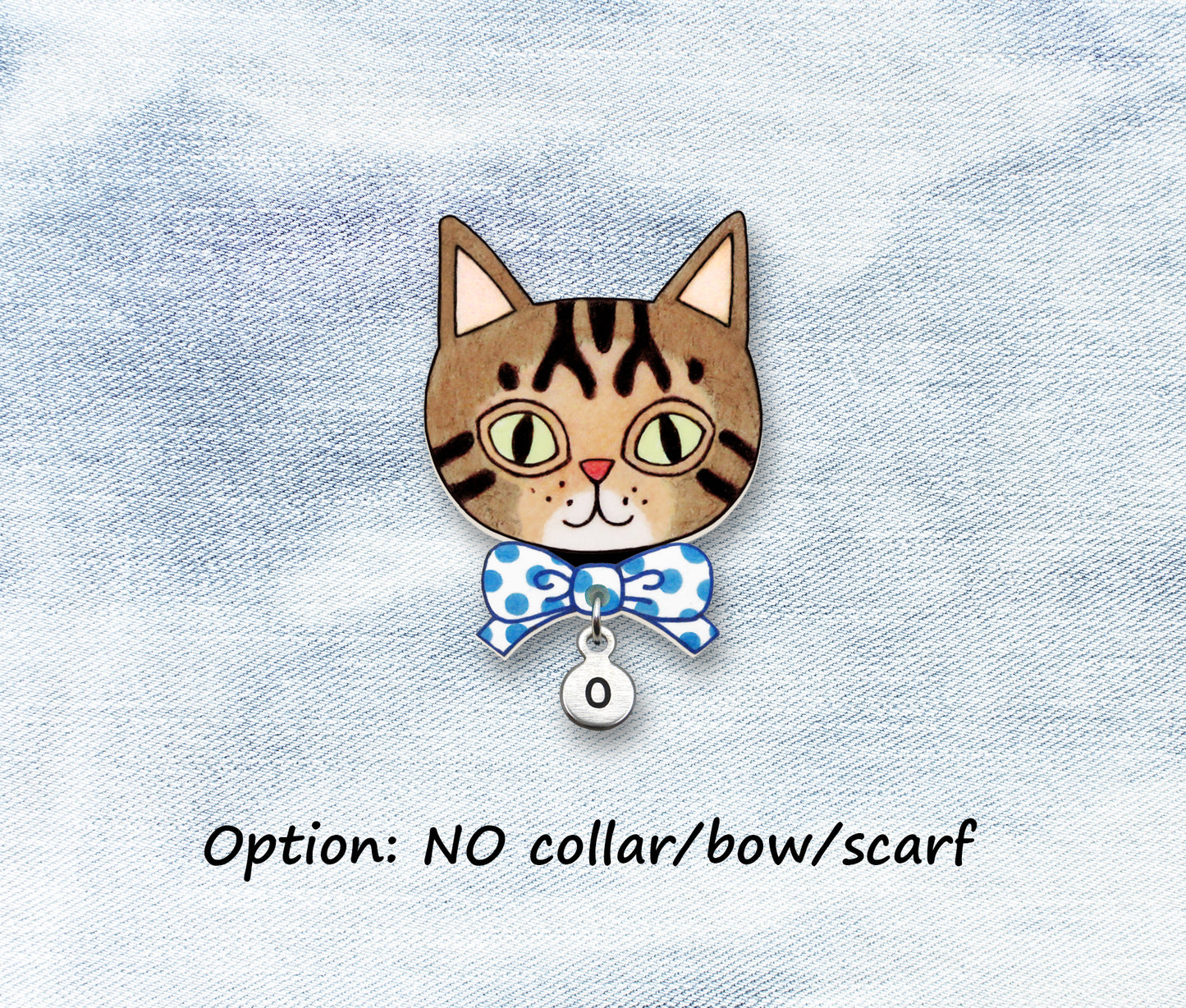 Brown Tabby Cat Pin | Handcrafted Pet Brooch