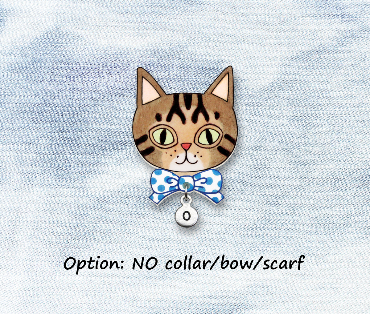 Brown Tabby Cat Pin | Handcrafted Pet Brooch