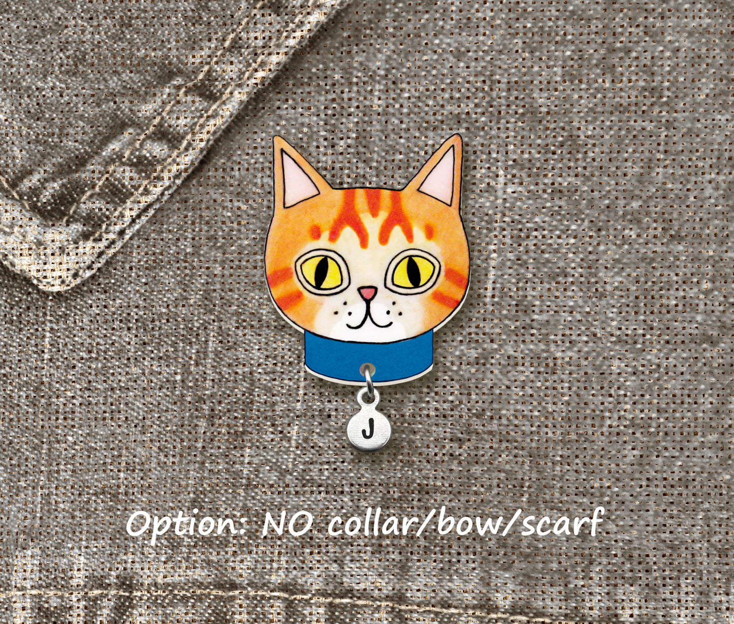 Orange Tabby Cat Pin | Unique Ginger Cat Lover Gift