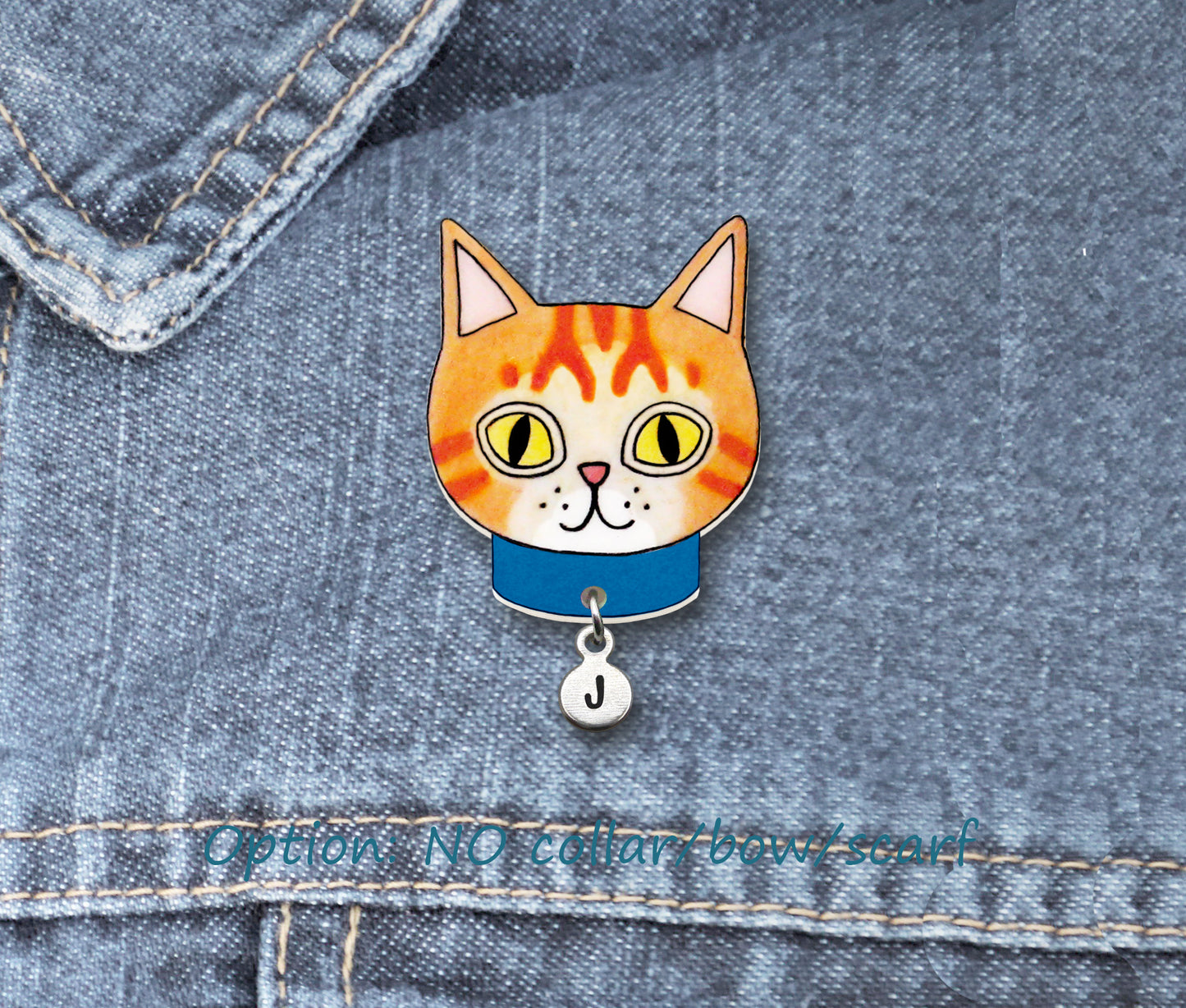 Orange Tabby Cat Pin | Unique Ginger Cat Lover Gift
