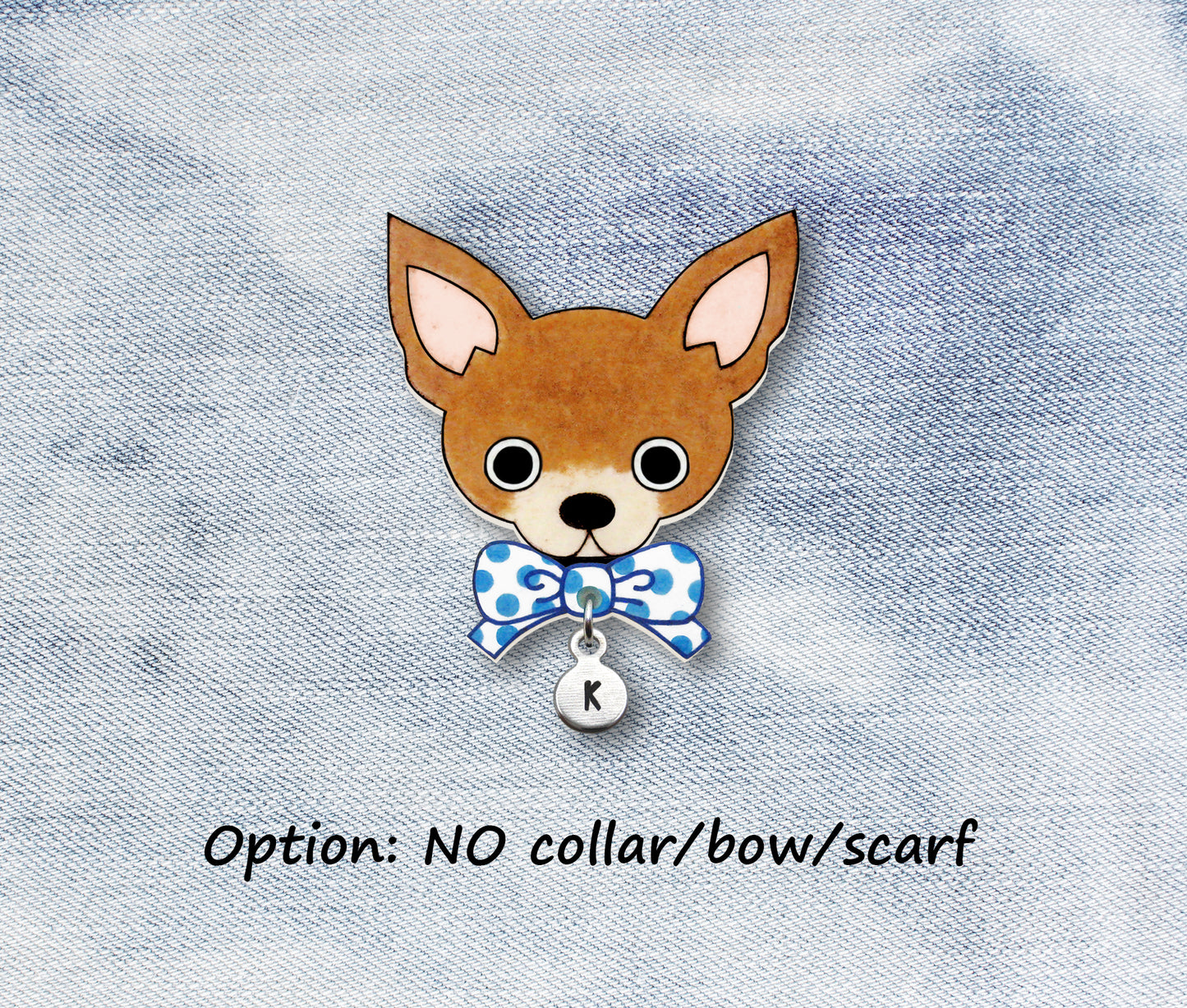 Brown Tan Chihuahua Pin | Cute Brown Dog Jewelry