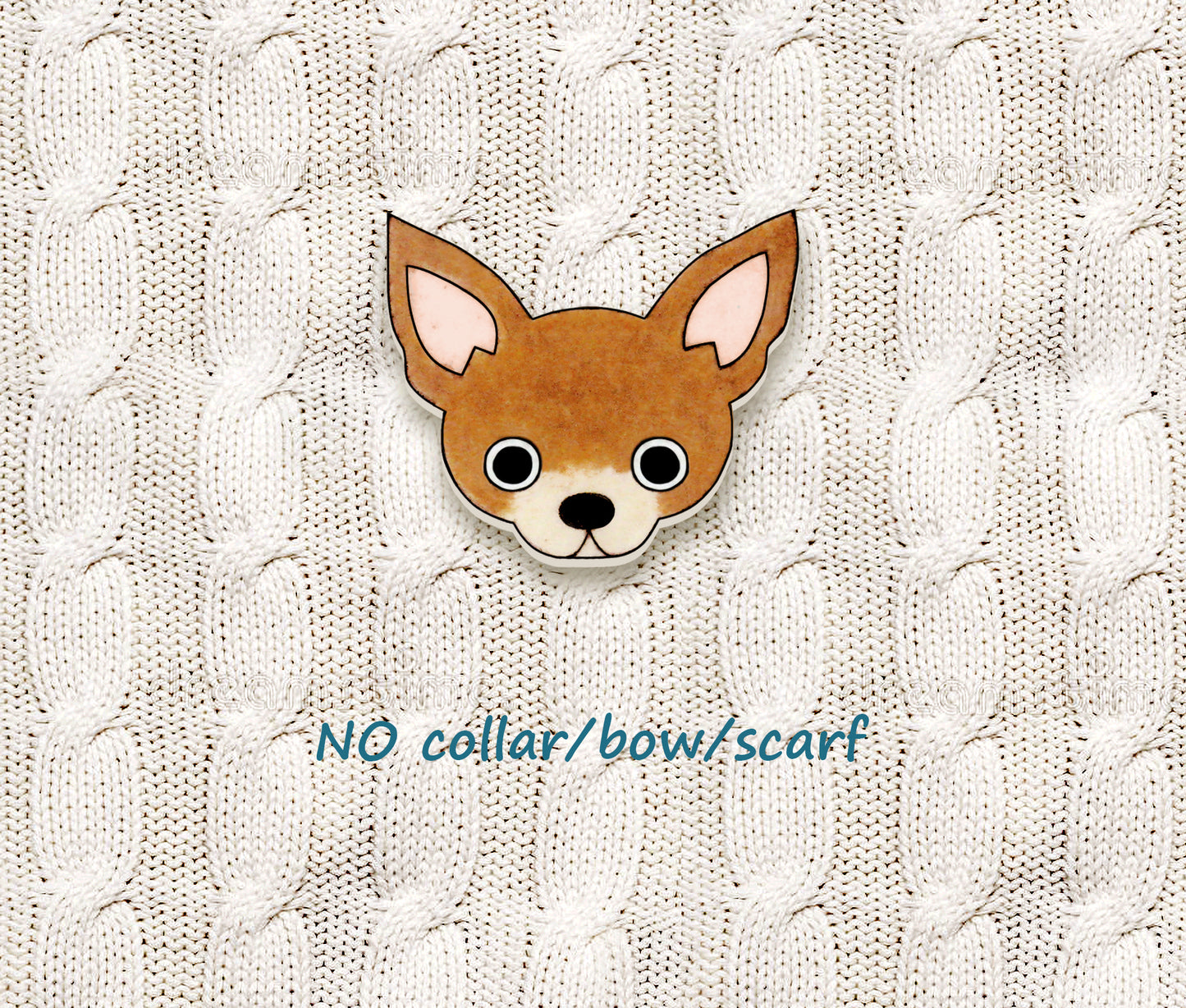 Brown Tan Chihuahua Pin | Cute Brown Dog Jewelry