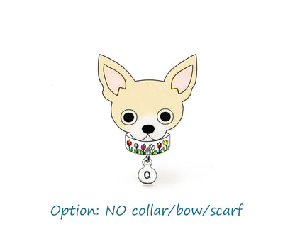 Cream Chihuahua Pin | Dog Mom Jewelry