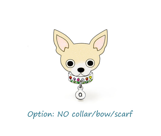 Cream Chihuahua Pin | Dog Mom Jewelry