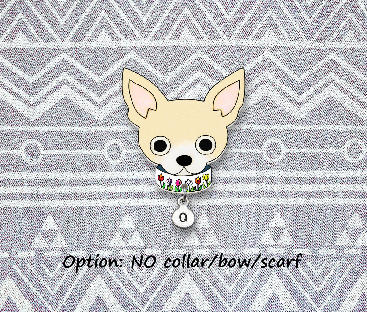 Cream Chihuahua Pin | Dog Mom Jewelry