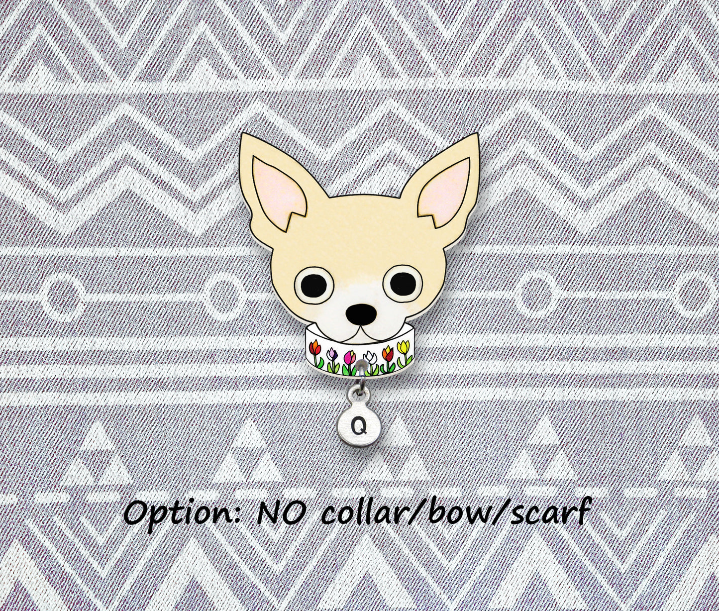 Cream Chihuahua Pin | Dog Mom Jewelry