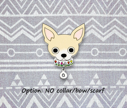 Cream Chihuahua Pin | Dog Mom Jewelry