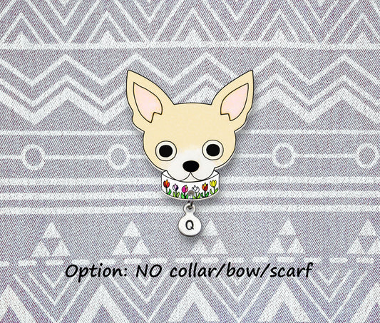 Cream Chihuahua Pin | Dog Mom Jewelry