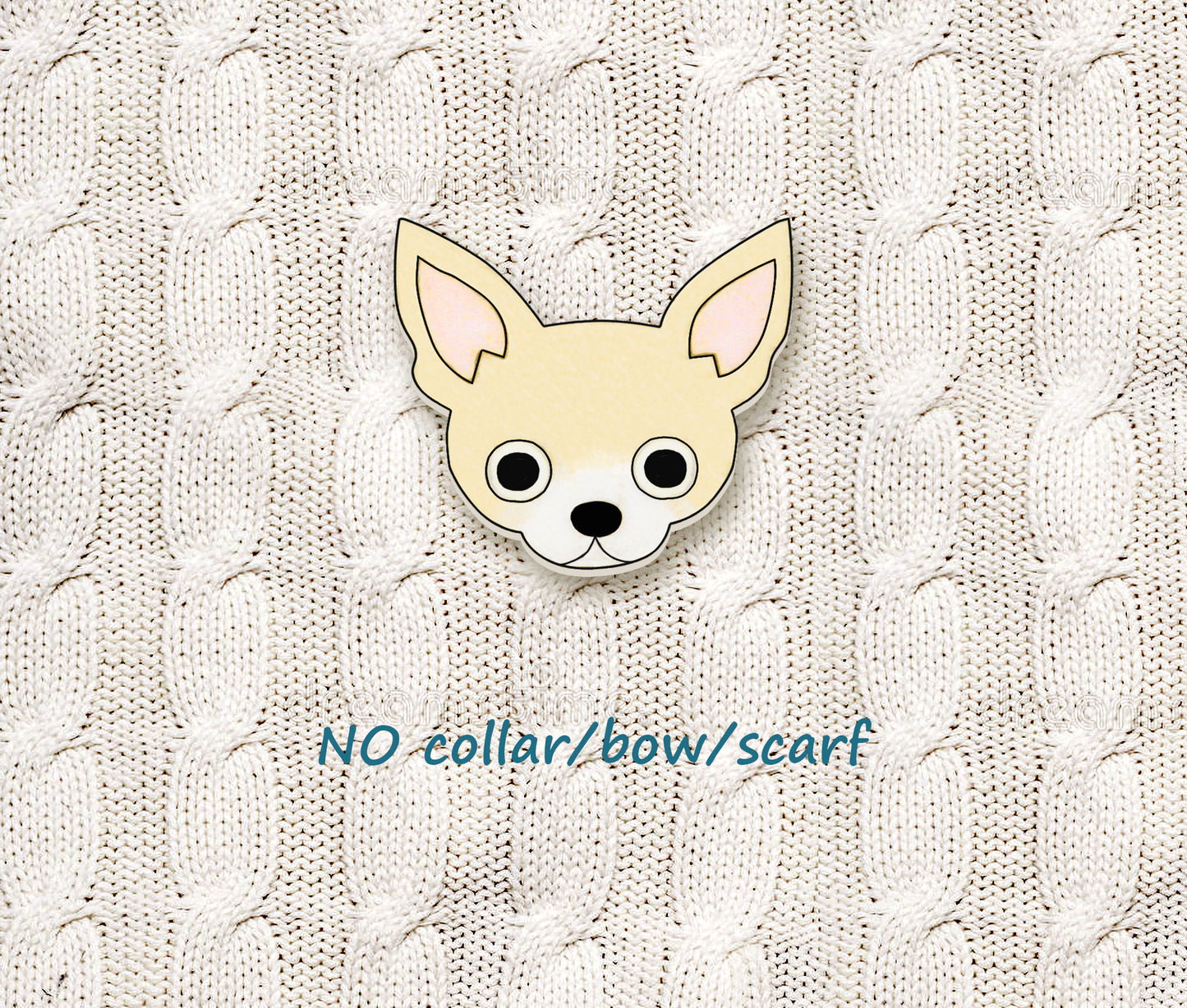 Cream Chihuahua Pin | Dog Mom Jewelry