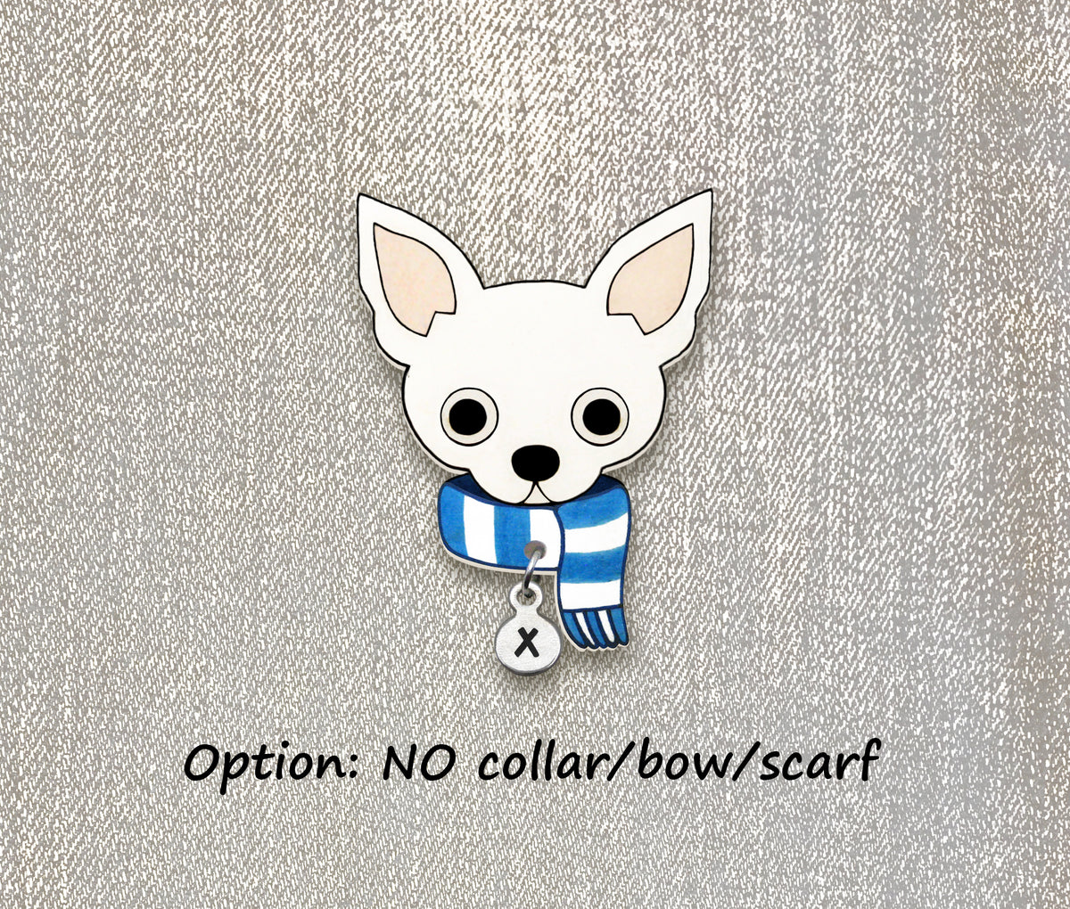 White Chihuahua Pin | Cute White Dog Lover Gift