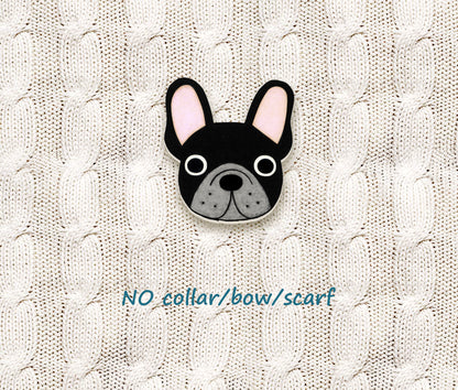 Black French Bulldog Pin | Handcrafted Dog Jewelry