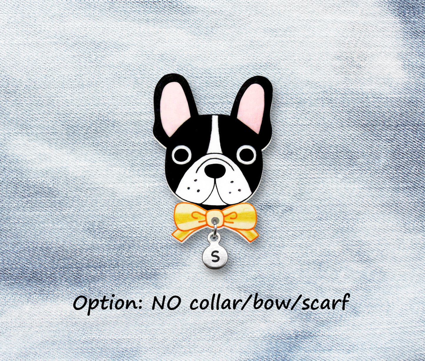 Black & White French Bulldog Pin | Unique Dog Lover Gift