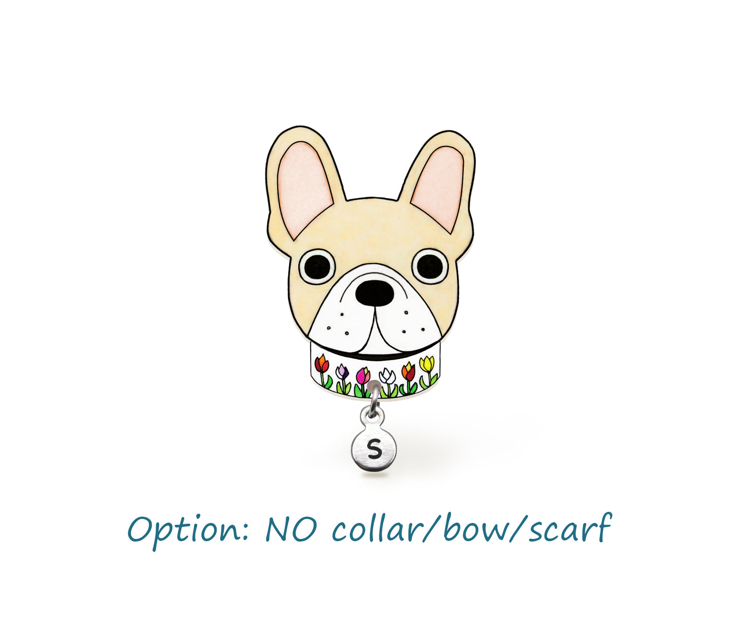 Cream French Bulldog Pin | Unique Dog Mon Gift