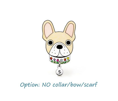 Cream French Bulldog Pin | Unique Dog Mon Gift