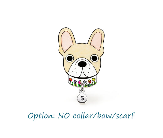 Cream French Bulldog Pin | Unique Dog Mon Gift