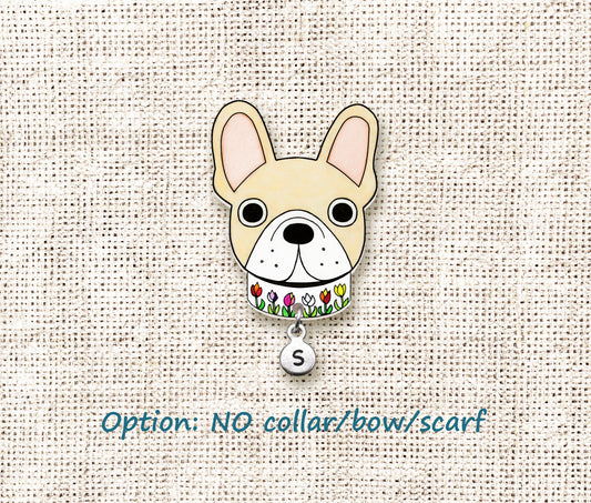 Cream French Bulldog Pin | Unique Dog Mon Gift