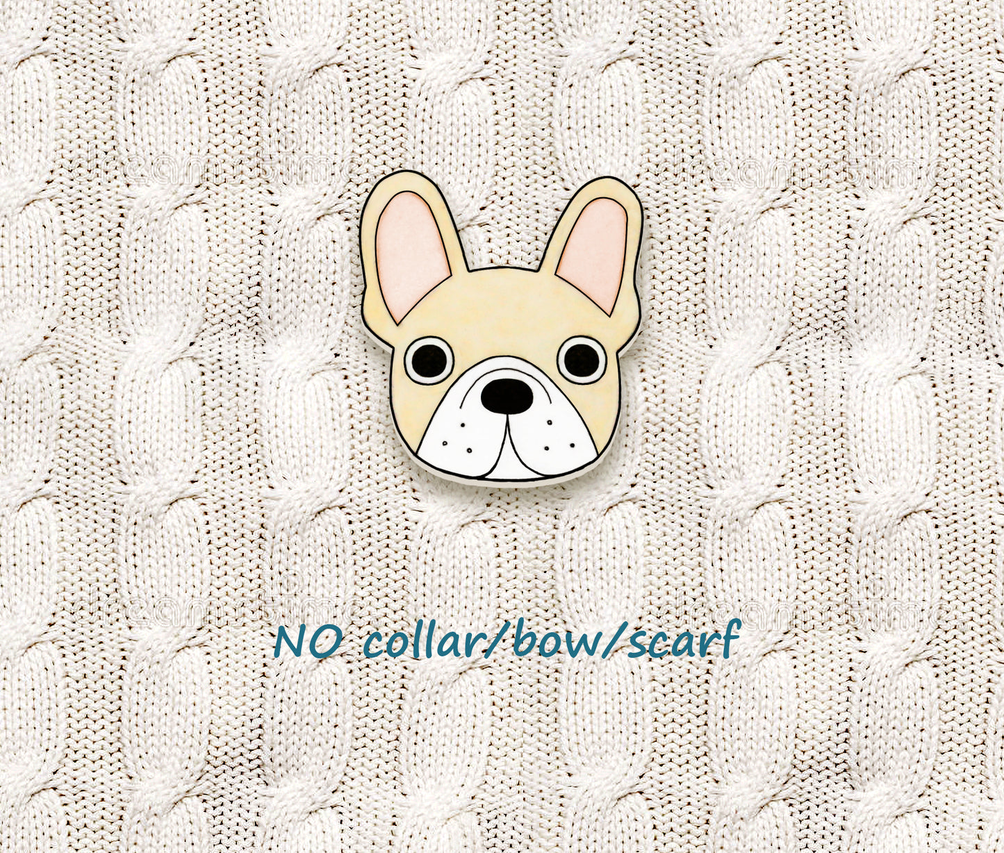 Cream French Bulldog Pin | Unique Dog Mon Gift