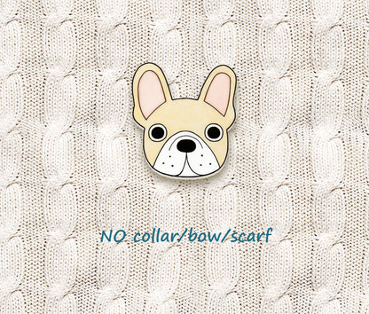 Cream French Bulldog Pin | Unique Dog Mon Gift