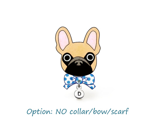 Fawn French Bulldog Pin | Handmade Dog Jewelry