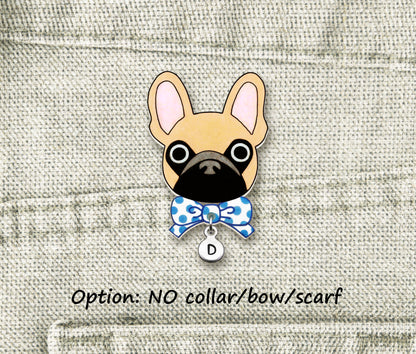 Fawn French Bulldog Pin | Handmade Dog Jewelry