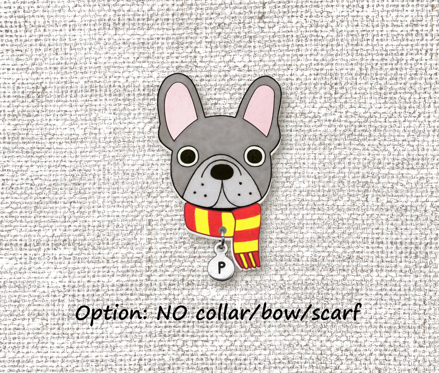 Blue Gray Lilac French Bulldog Pin | Unique Dog Lover Jewelry