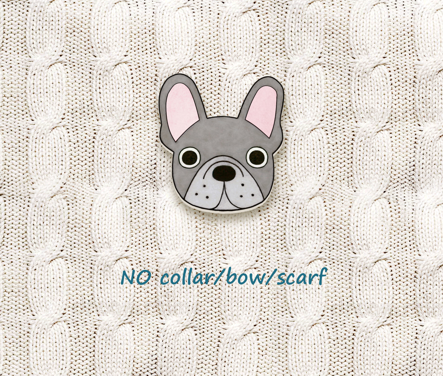 Blue Gray Lilac French Bulldog Pin | Unique Dog Lover Jewelry