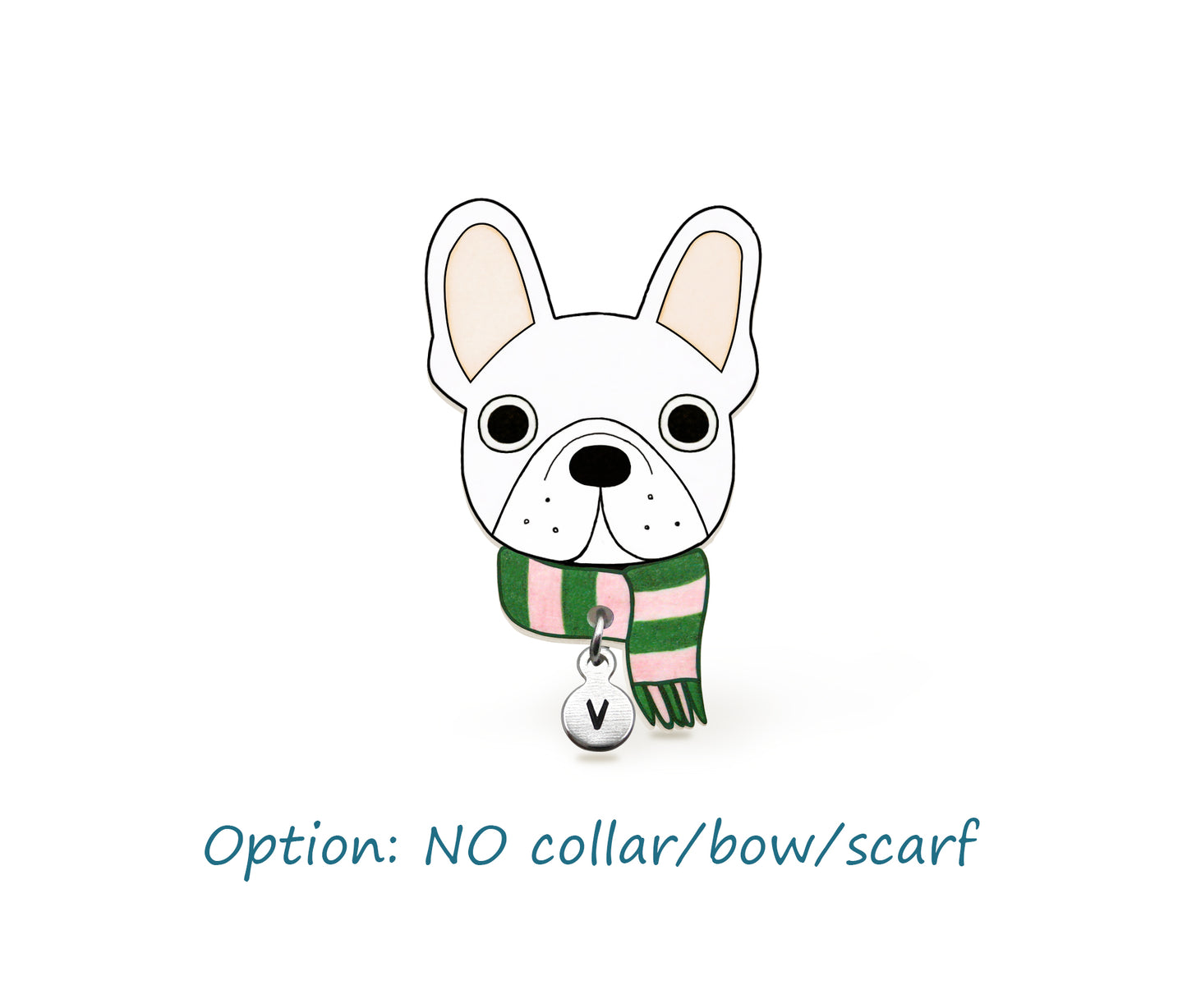 White French Bulldog Pin | Handcrafted Dog Lover Gift