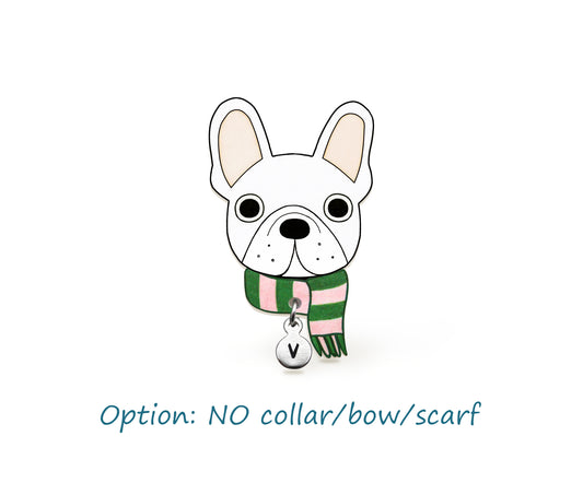 White French Bulldog Pin | Handcrafted Dog Lover Gift