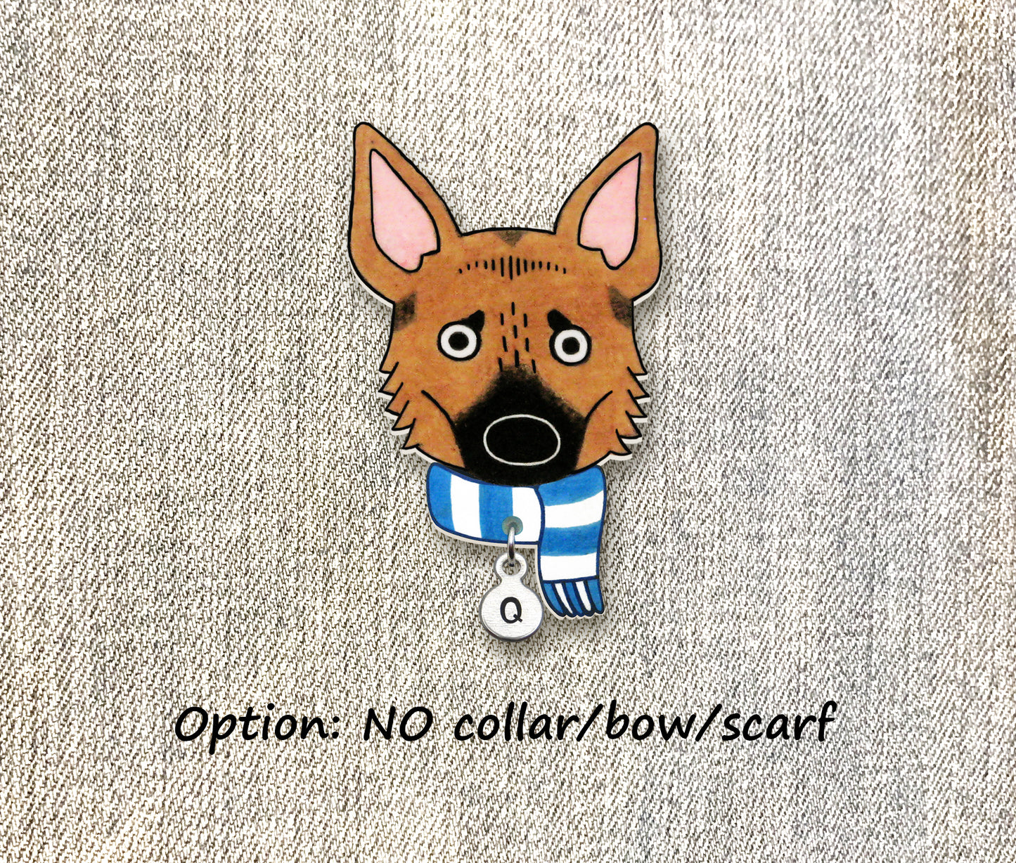 German Shepherd Dog Pin | Handmade Dog Lover Gift