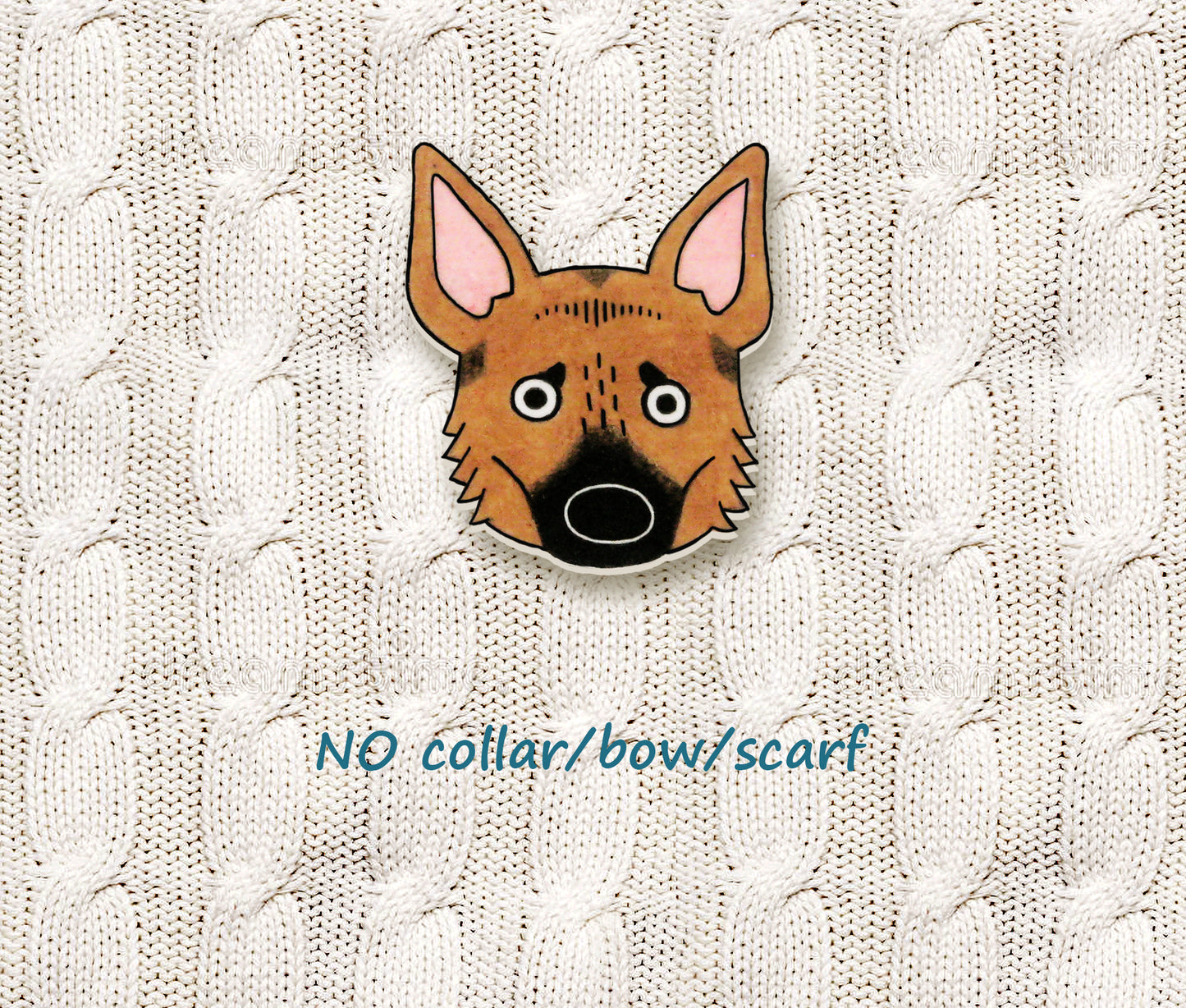 German Shepherd Dog Pin | Handmade Dog Lover Gift