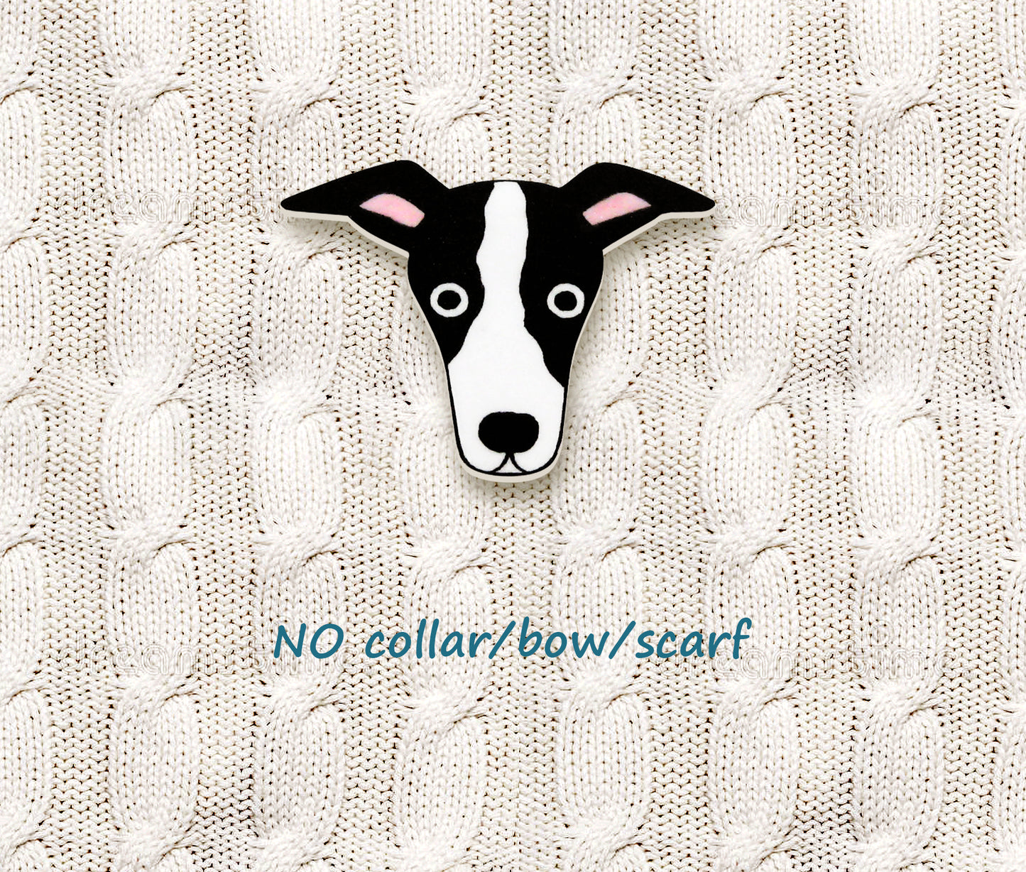 Black & White Italian Greyhound Whippet Pin | Quirky Dog Lover Gift