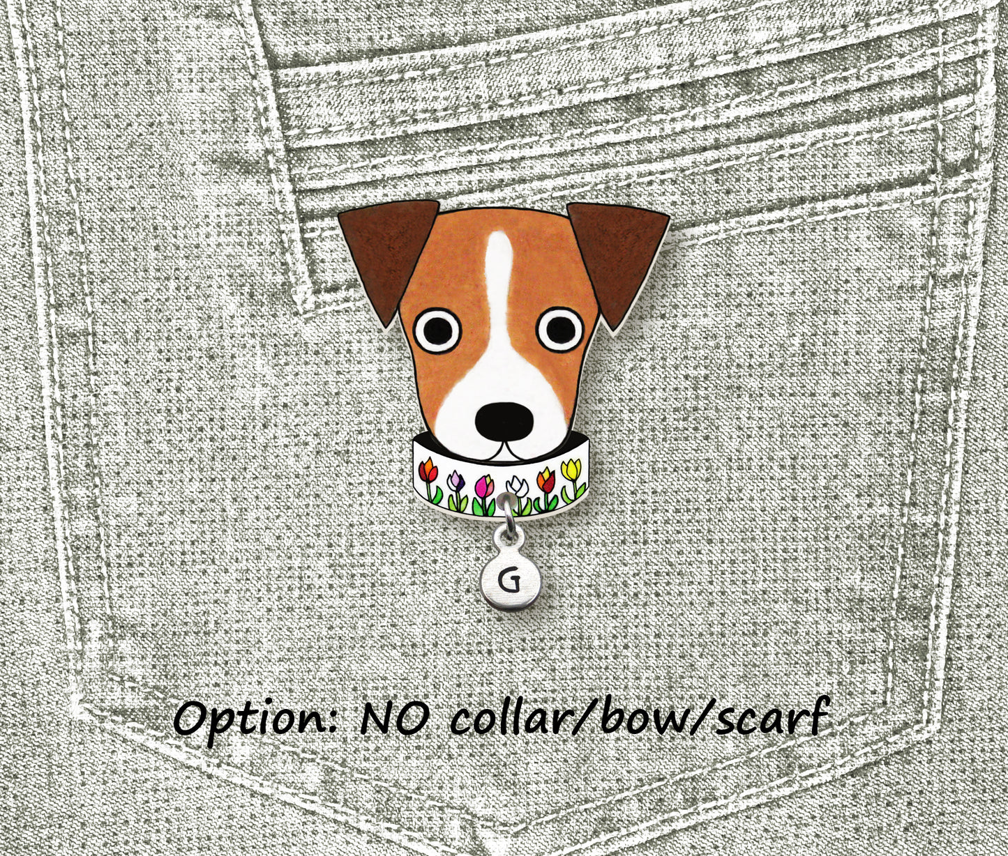 Jack Russell Terrier Pin #1 | Handmade Dog Mom Gift