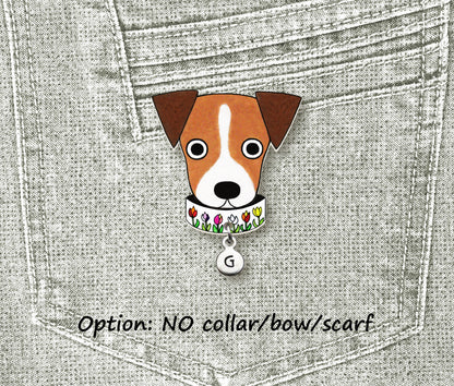 Jack Russell Terrier Pin #1 | Handmade Dog Mom Gift