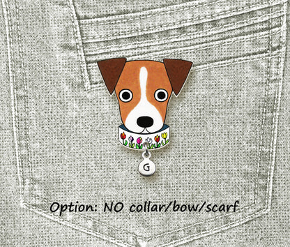 Jack Russell Terrier Pin #1 | Handmade Dog Mom Gift