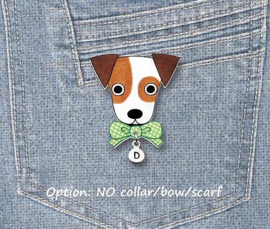 Jack Russell Terrier Pin | Handmade Dog Brooch