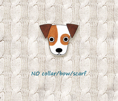 Jack Russell Terrier Pin | Handmade Dog Brooch