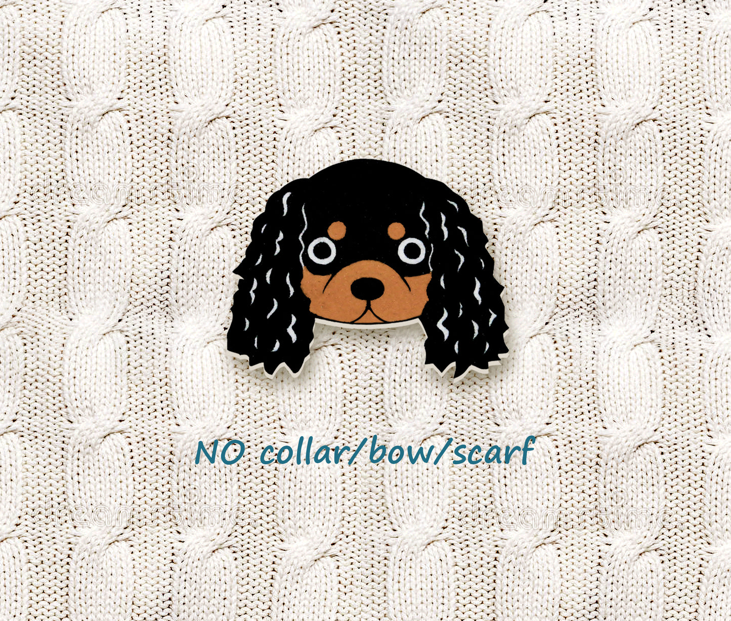 Black & Tan Cavalier King Charles Spaniel Pin | Handmade Dog Jewelry