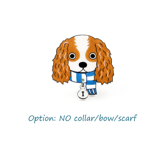 Blenheim Cavalier King Charles Spaniel Pin | Handcrafted Dog Lover Gift